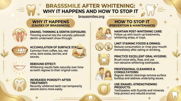 Brasssmile After Whitening: Why It Happens and How to Stop It