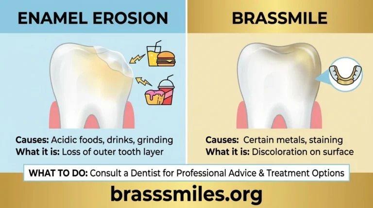 Enamel Erosion vs Brasssmile