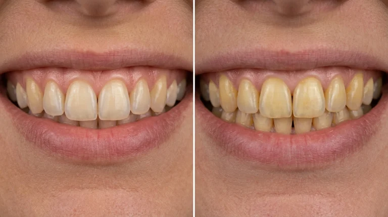 brasssmile vs yellow teeth
