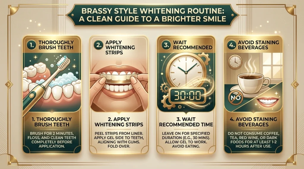 How to use at home teeth whitening kits correctly step by step