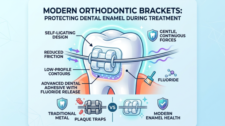 How Modern Orthodontic Brackets Protect Dental Enamel During Treatment